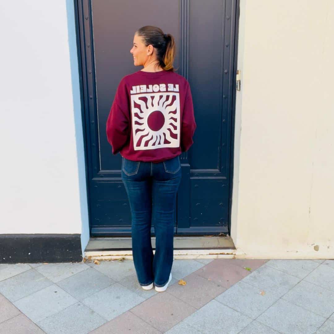 Sweat SOLEIL Bordeaux – Image 3