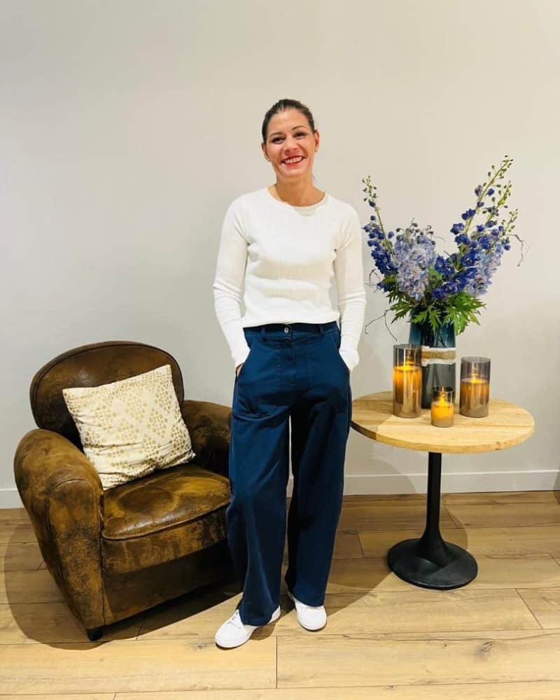 Pantalon BARREL Bleu marine