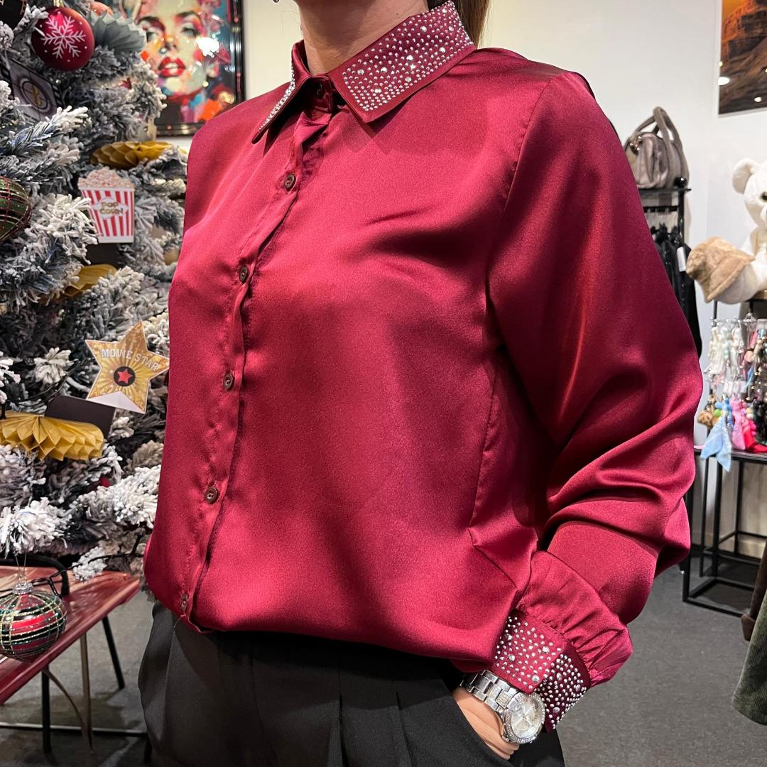 Chemise RYM Bordeaux – Image 2